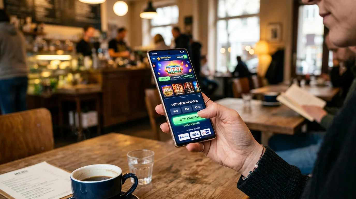 Mobile Paysafecard Einzahlung im Online Casino auf dem Smartphone