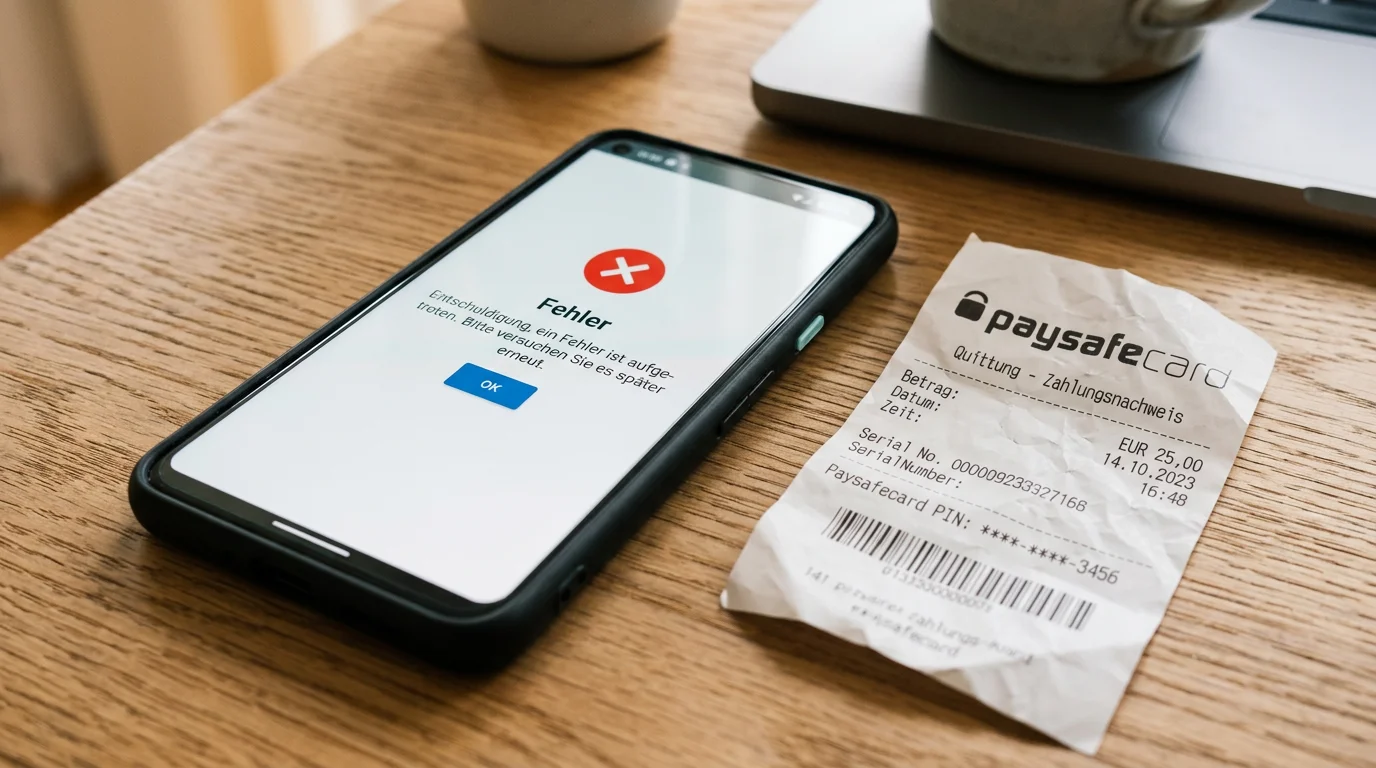 Fehlerbehebung bei Paysafecard Casino Problemen mit Einzahlung und Guthaben